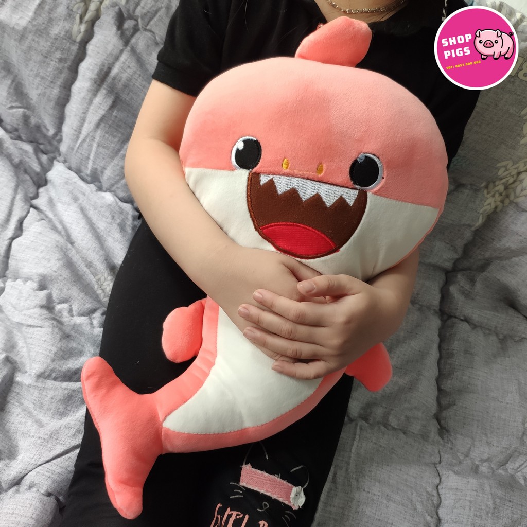Gấu Bông,Thú Bông Cá Mập BABY SHARK, Chất Nhung Mền Mịn Cao Cấp PIGSSHOP