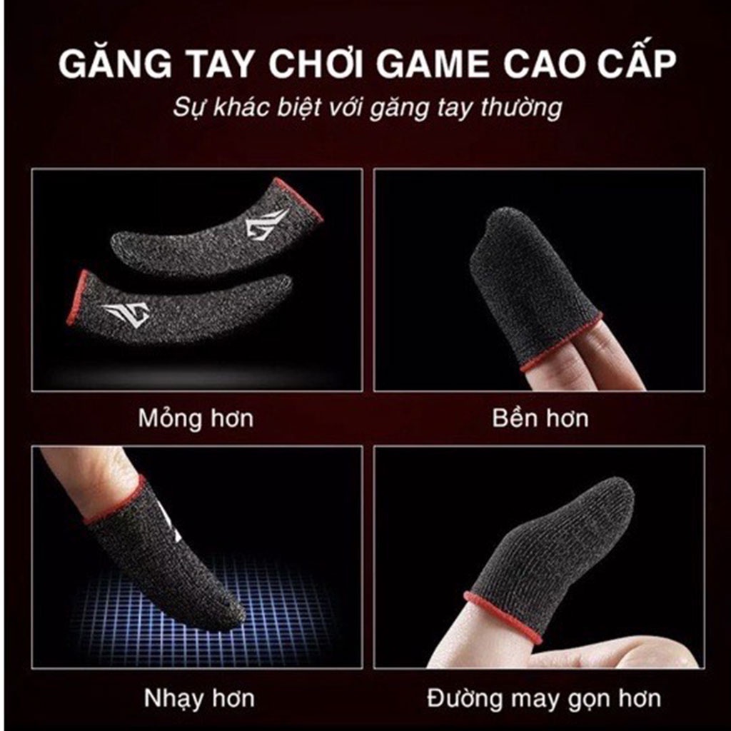 Bao tay chơi game ff, Pubg, liên quân.... găng tay chơi game chống mồ hôi, siêu nhạy, co giãn cực tốt bằng sợi carbon