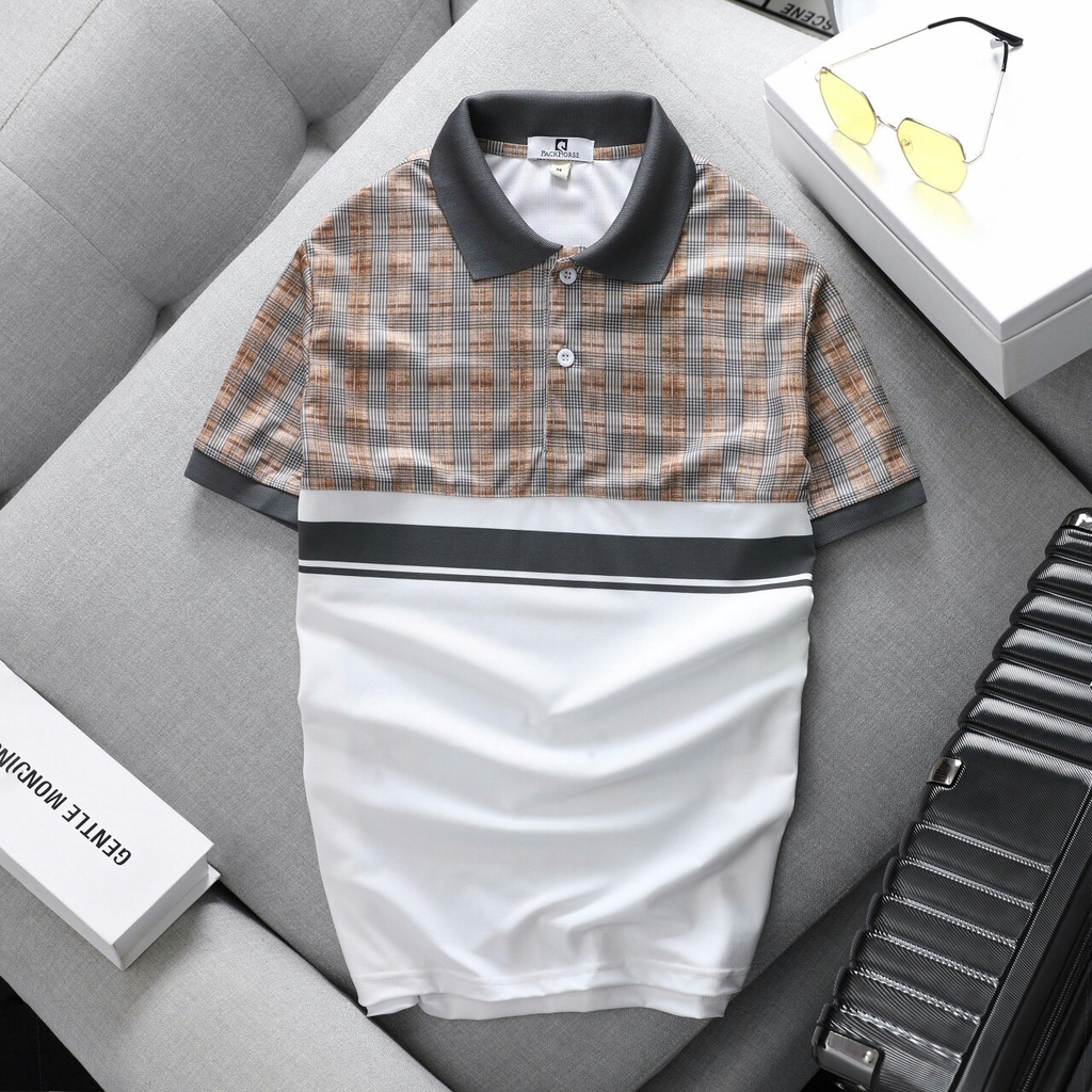 Áo Polo, áo thun nam cao cấp cổ bẻ phối UP SIZE XXXL 95kg  form ôm dáng chuẩn đẹp chất thun lạnh cotton thoáng mát