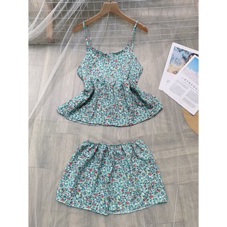BỘ VOAN LỤA 2 DÂY (kèm ảnh thật) Đồ bộ 2 dây 💥 đồ bộ mặc nhà