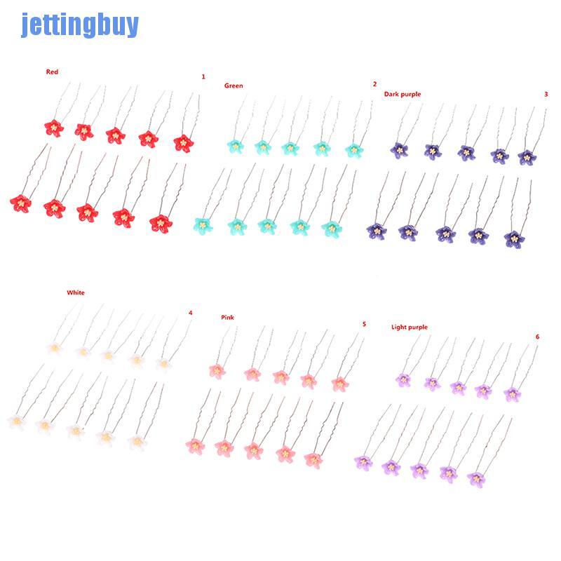 Set 10 Kẹp Tóc Hình Bông Hoa