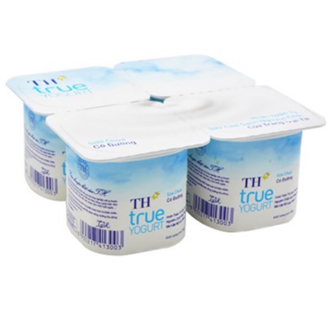 LỐC 4 HỘP SỮA CHUA TH TRUE MILK CÓ ĐƯỜNG 100G