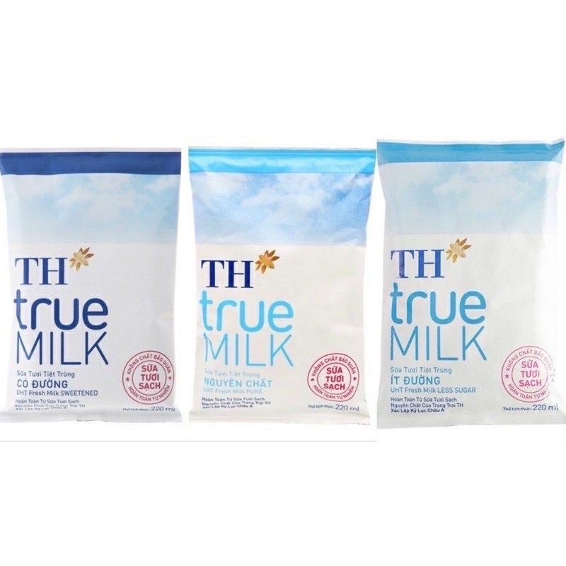 Sữa TH True Milk Bịch 220ml