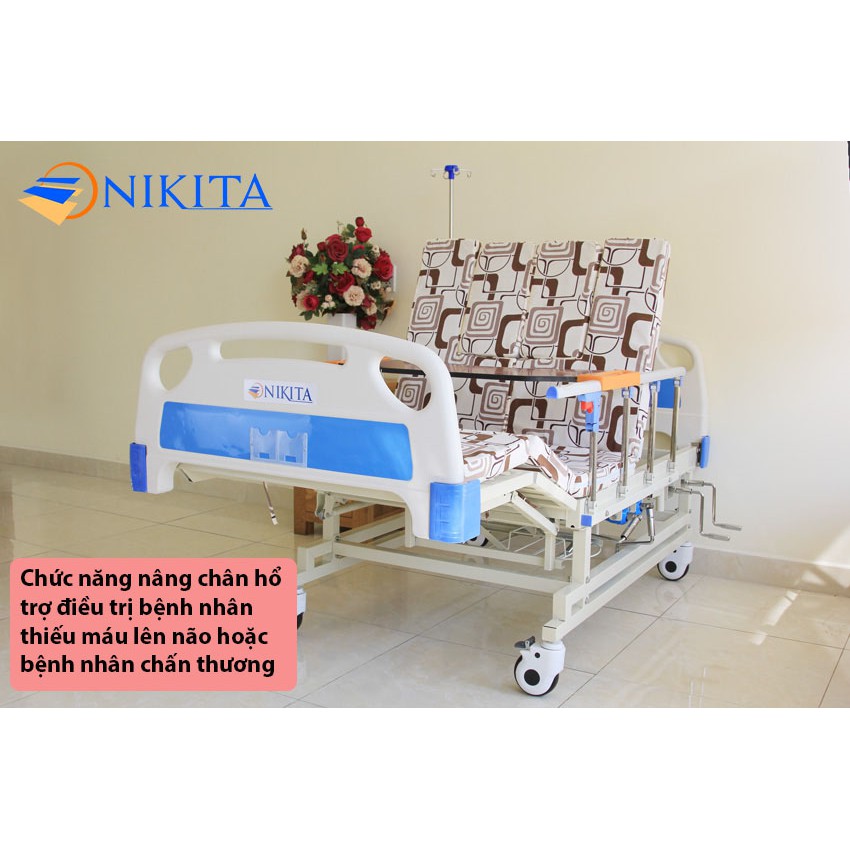 Giường y tế đa chức năng - Điều khiển bằng tay quay - Chính hãng NIKITA DCN04