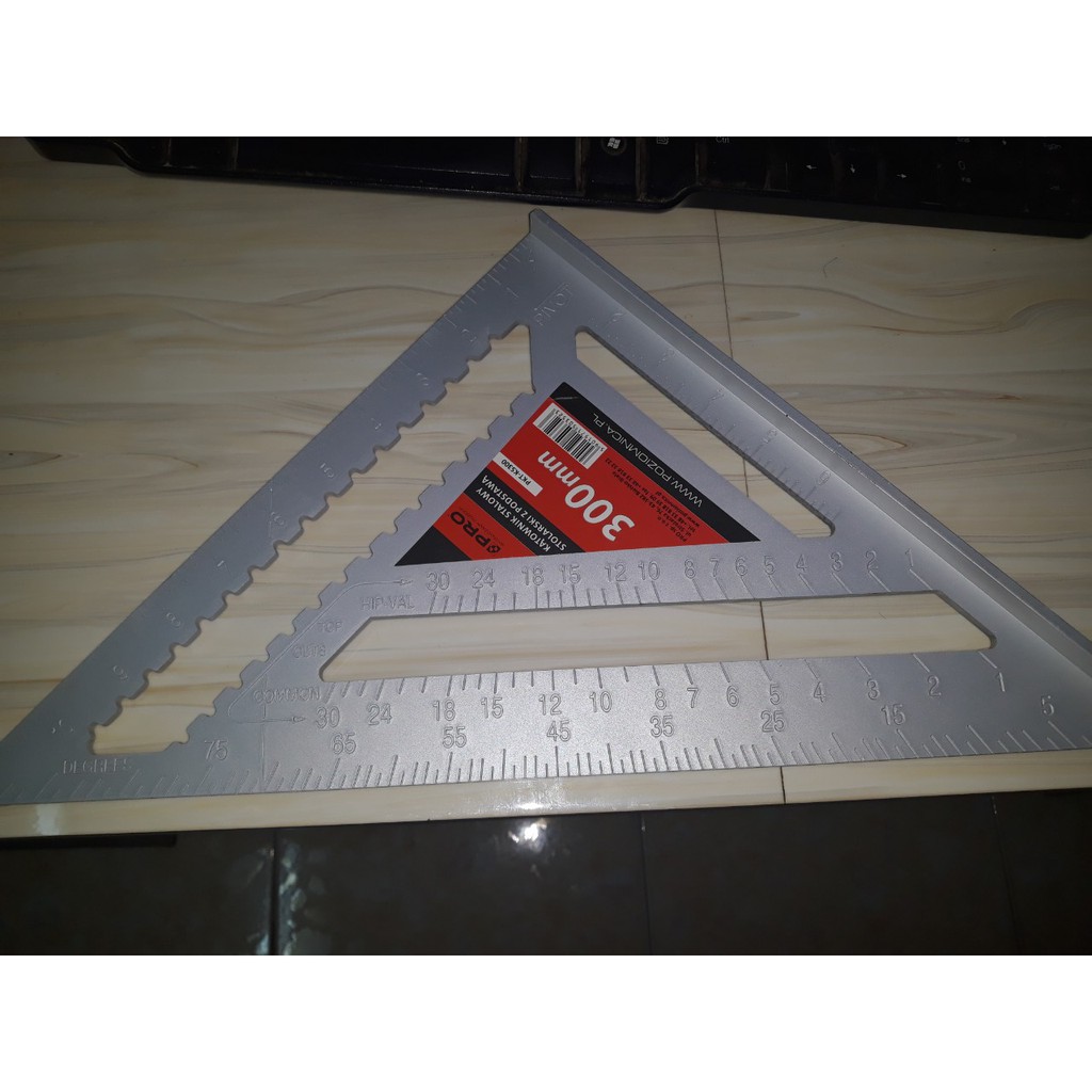 THƯỚC EKE TAM GIÁC NHÔM - LOẠI LỚN