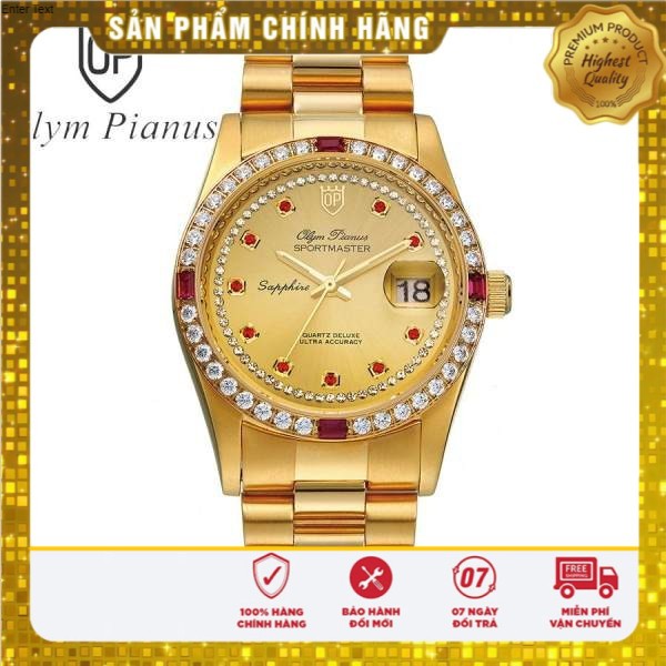 Đồng hồ Nữ/Nam mặt kính sapphire Olym Pianus OP89322 chính hãng