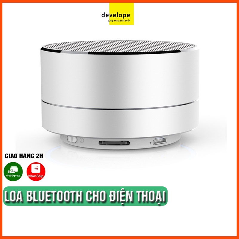 Loa bluetooth mini led nháy vỏ nhôm A10 Âm thanh sống động