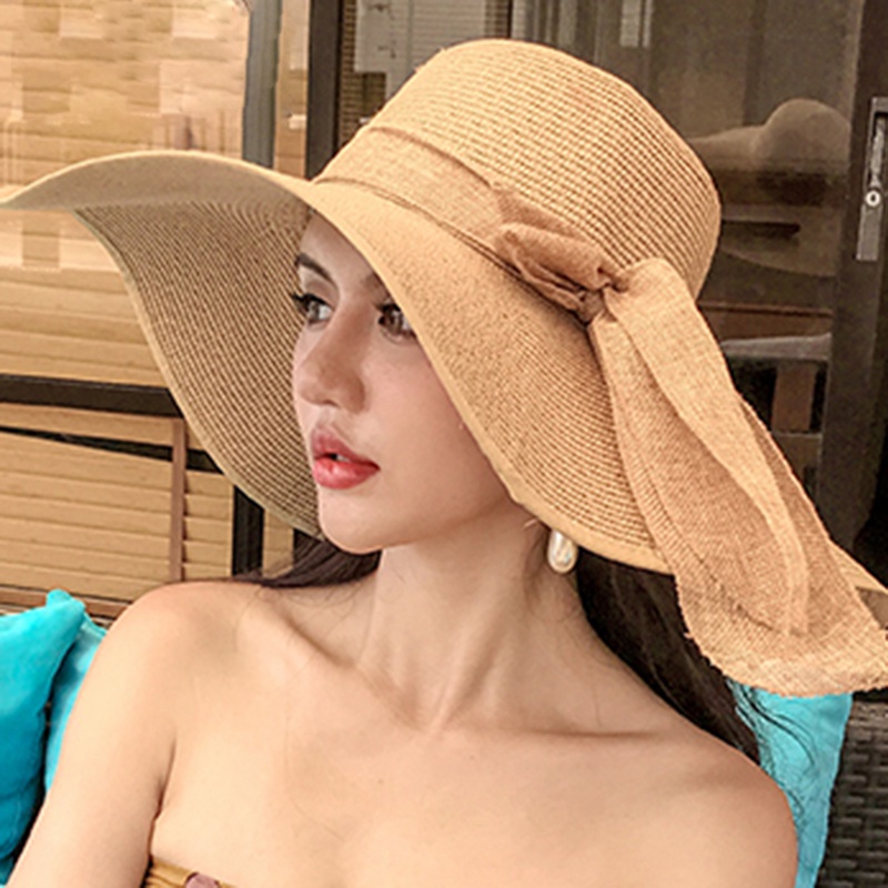 Nón Cối Rộng Vành Thời Trang Đi Biển Mùa Hè Cho Nữ