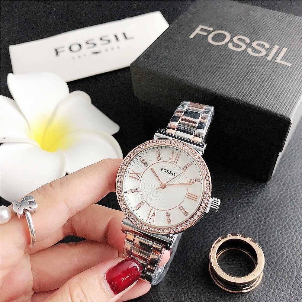 Đồng Hồ Fossil Jacqueline Chất Liệu Thép Không Gỉ Thời Trang Cho Nữ