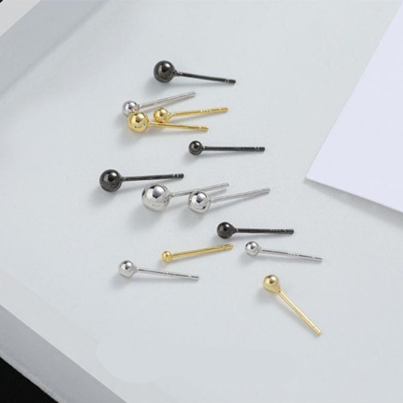 Bông tai mạ bạc 925 thiết kế kiểu dáng đơn giản thời trang cho nữ