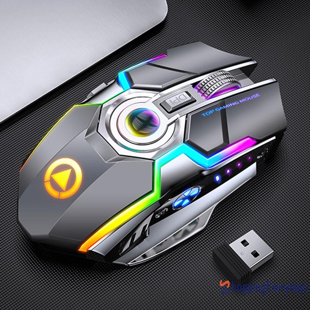 Chuột Gaming She A5 Không Dây Quang Học 1600dpi Rgb 2.4g