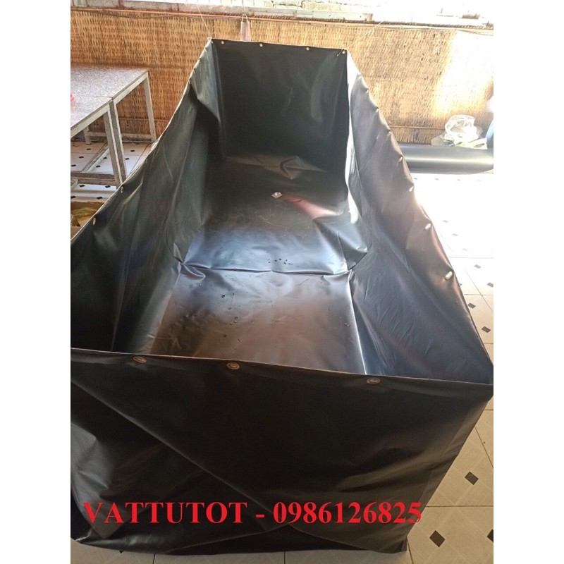 BỂ BẠT NUÔI ỐC, NUÔI CÁ BẰNG HDPE KT 2x2x1m