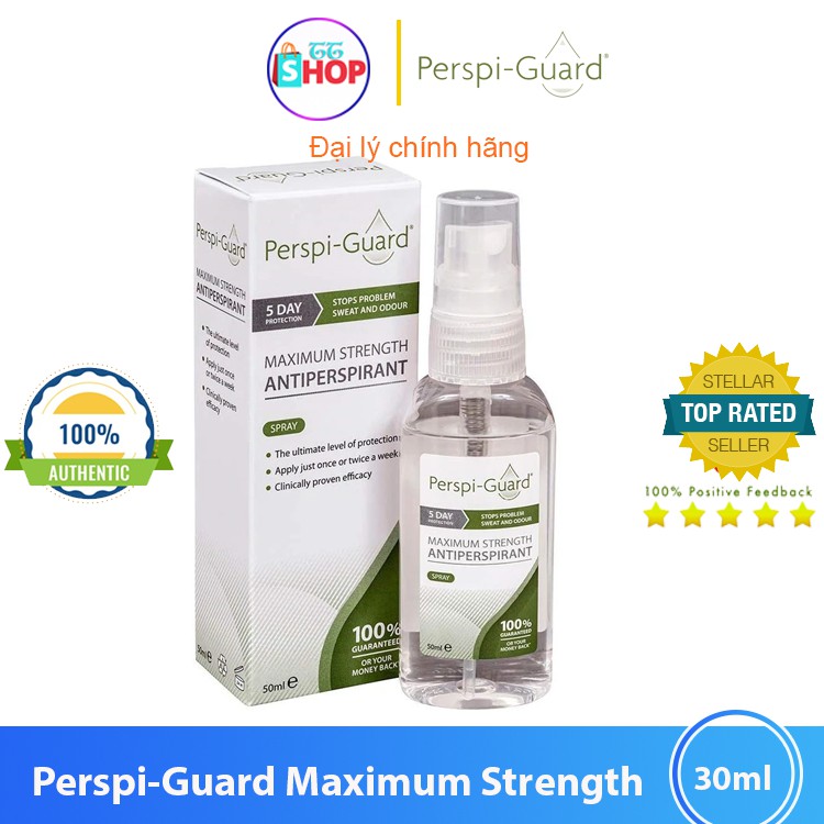 Xịt ngăn mồ hôi toàn thân hiệu quả tối đa Perspi-Guard Maximum Strength Antiperspirant Spray 30ml - 50ml