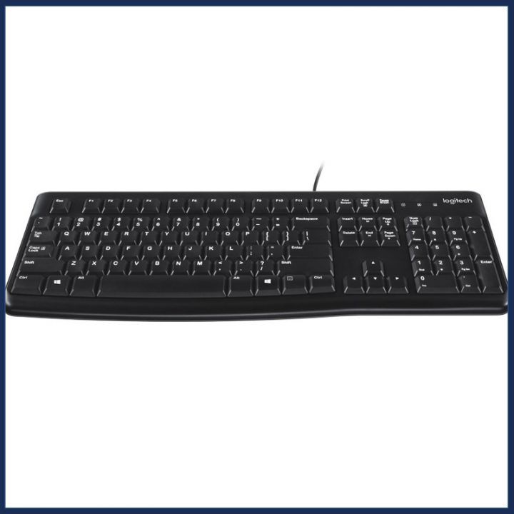 Bàn phím máy tính có dây Logitech K120 - CHỐNG NƯỚC - Bảo hành 36 tháng chính hãng