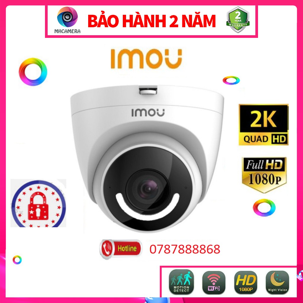 Camera 2M WIFI Ngoài Trời Thông Minh IMOU T26EP D42P Turret 1080P Dome Còi Hú Báo Động F22 G22P C22EP A22EP Chính Hãng