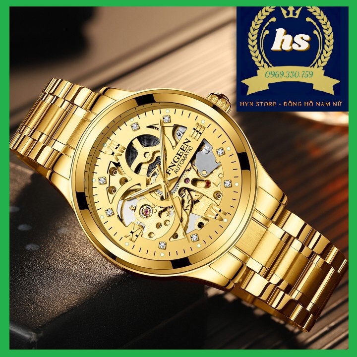 Đồng hồ cơ nam Fngeen 6018 Lộ CƠ💖Freeship💖 máy, Chống Xước, Chống Nước - Đồng hồ Fngeen cơ cao cấp ✴️ Hàng chính hãng