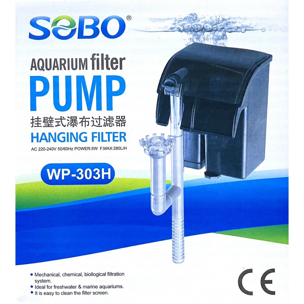 Lọc Thác SOBO | WP-303H - 606H - 607H | Thiết kế Nhỏ Gọn- dành Cho Hồ Cá Cảnh Hồ Thuỷ Sinh Nhỏ