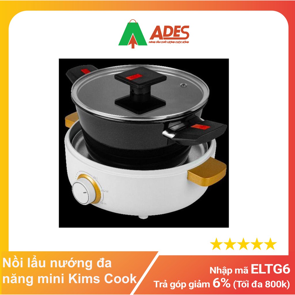 Nồi lẩu nướng đa năng mini Kims Cook MC520I - Chính hãng, Giá rẻ - Hàng khuyến mãi mới HOT NEW 2021