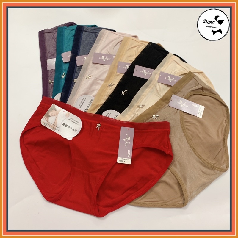 Quần lót nữ cotton lạnh co giãn 4 chiều dệt ánh kim, hàng VORONIN cao cấp. Phom 40-58kg. Vòng mông 85-95cm. Mã B7033