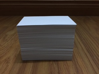 Flashcard trắng học từ vựng