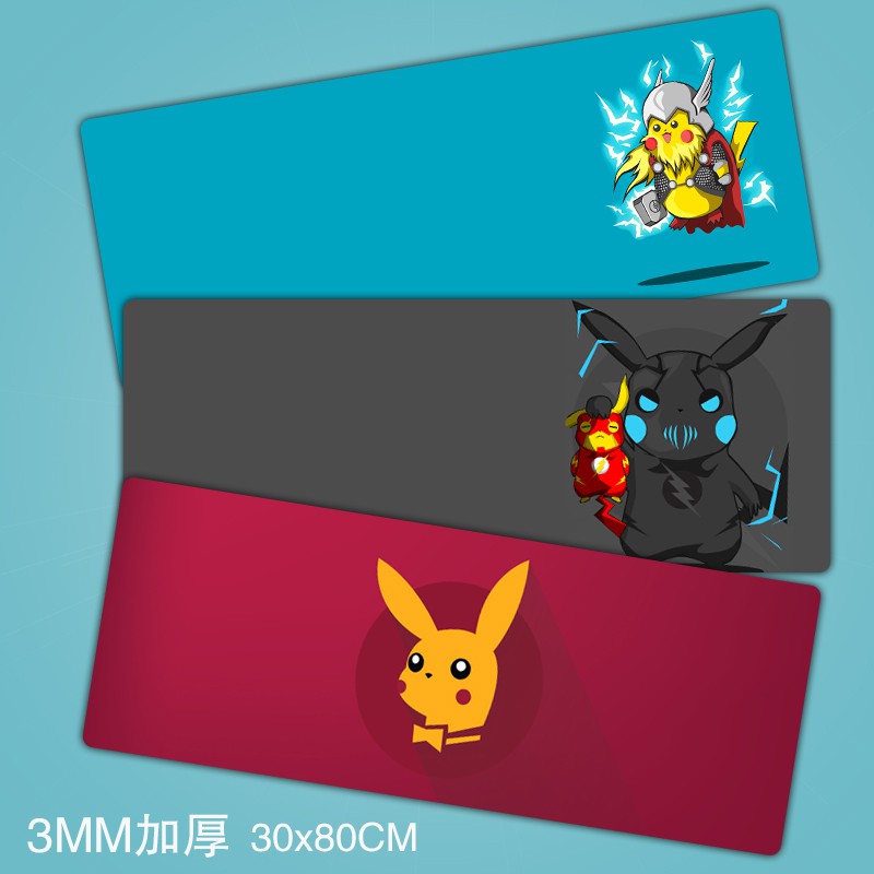 ☾❄☬☽Magic baby mouse pad Pokémon Psyduck Pikachu cos flash table mat ins style mouse pad