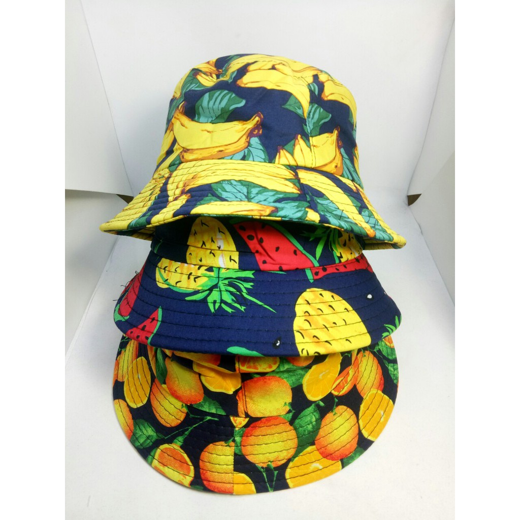 Mũ bucket trái cây, nón tai bèo trái cây siêu phẩm hè 2018