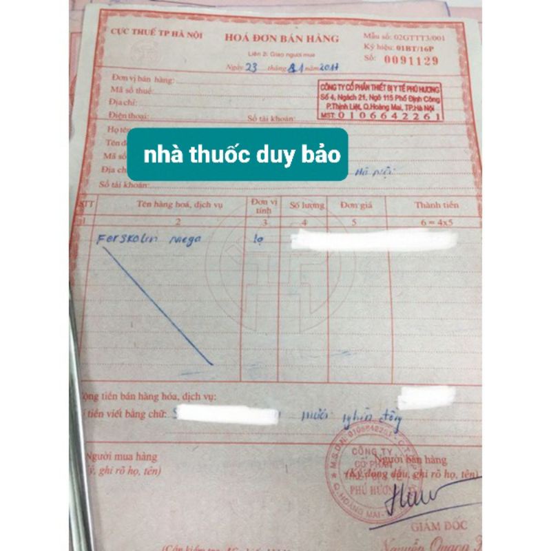 VIÊN GIẢM CÂN FORSKOLIN _ CHÍNH HÃNG TỪ MỸ