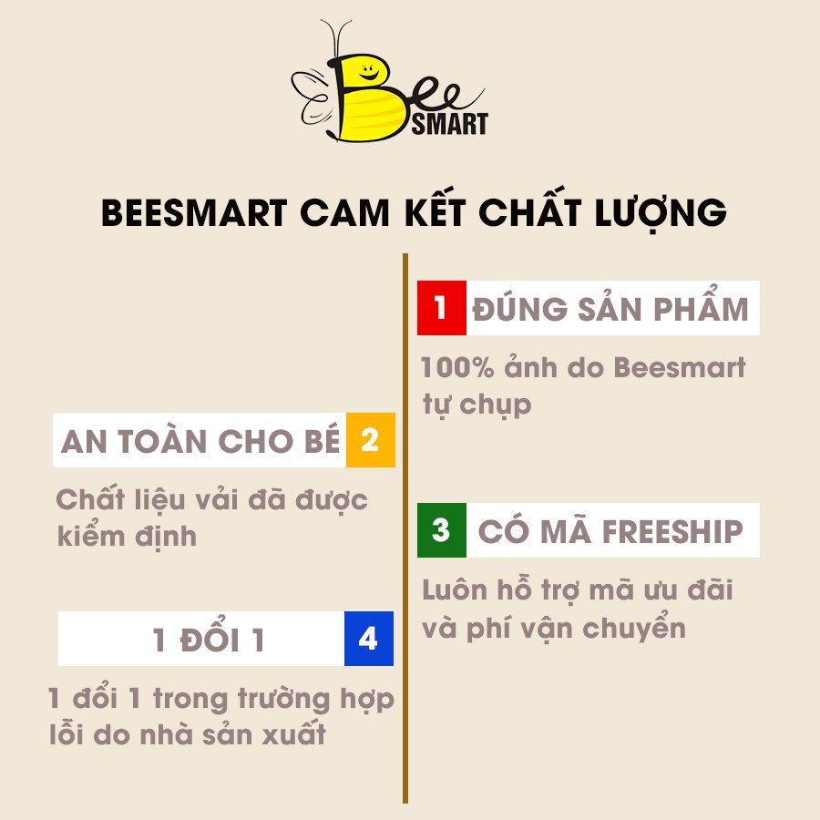 Quần Short Thun BEESMART Bé Trai Họa Tiết Chim Cánh Cụt