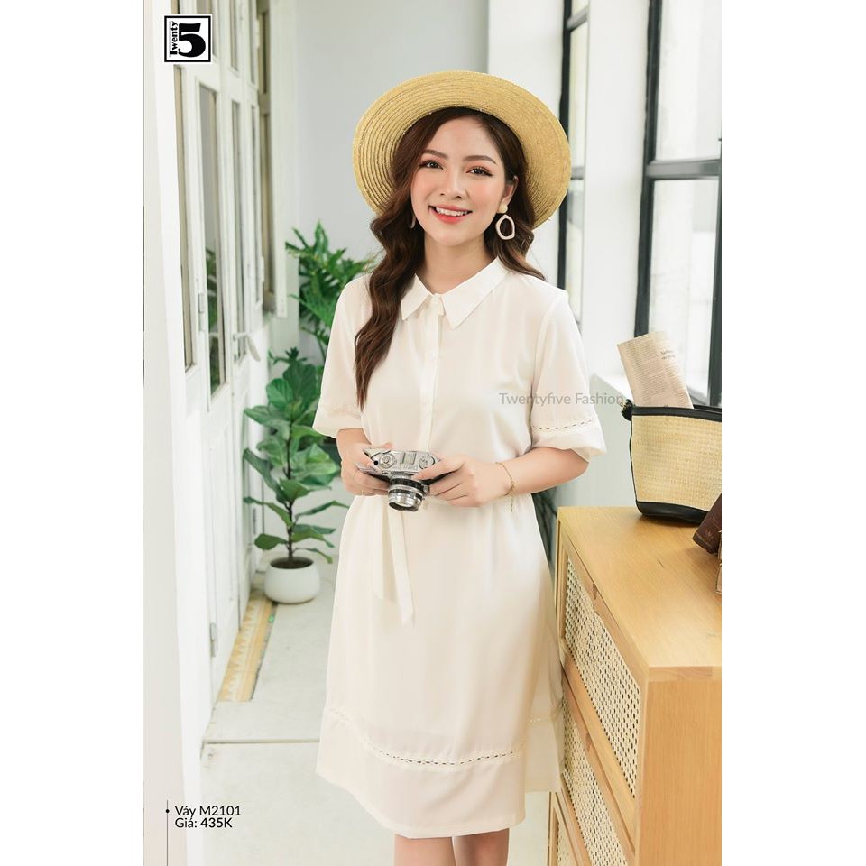 Pass váy trắng cổ đức Twenty Five_size S