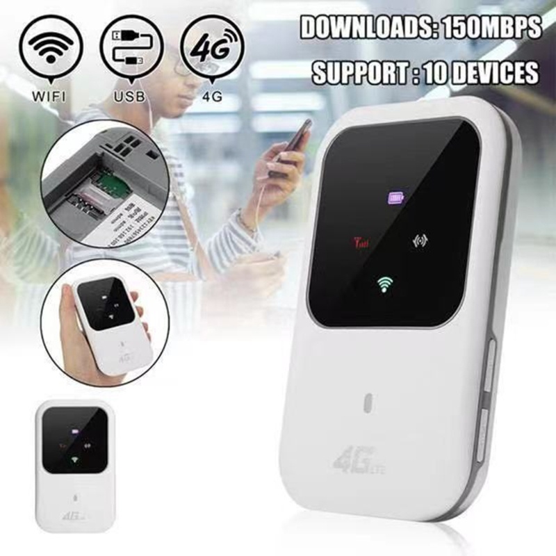 Thiết Bị Phát Wifi Di Động 4G LTE 100Mbps Hỗ Trợ SIM 2 4G