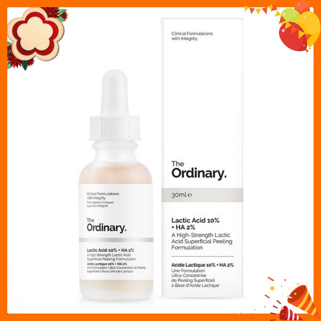 Tẩy da chết hóa học Lactic Acid + HA - The Ordinary ✼A҈҈