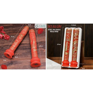 Set 02 cây đèn cầy đám cưới long phụng TAN