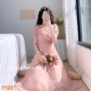 váy hồng tiểu thư Y123