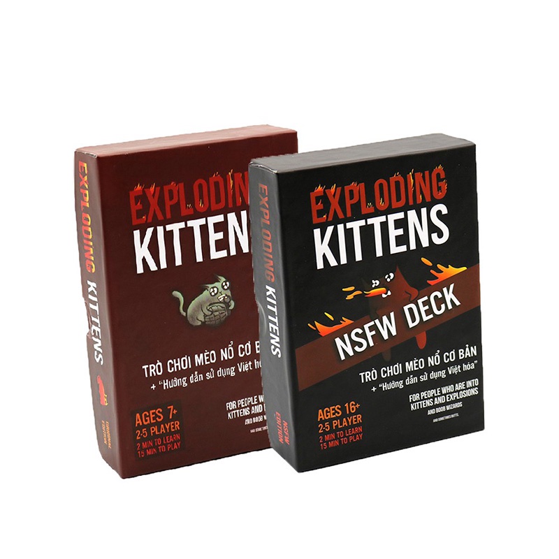 Mèo Nổ Và 6 Bản Mèo Nổ Mở Rộng, Bài Exploding Kittens Cho Nhiều Người Chơi