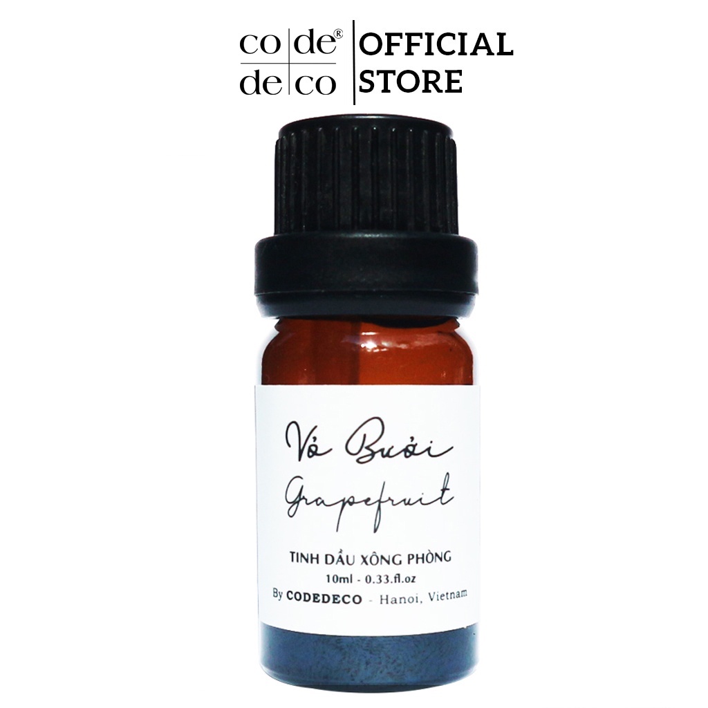 Tinh Dầu Vỏ Bưởi CODE DECO 10ml Giúp Thơm Phòng, Khử Mùi , Thư Giãn