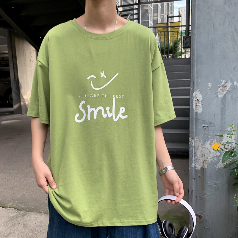 Áo Thun Ngắn Tay Dáng Rộng Thời Trang Mùa Hè Giản Dị Dành Cho Nam M-3XL