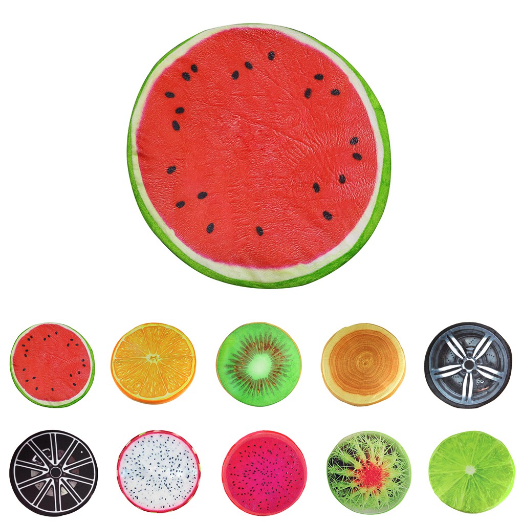 Gối đệm sofa hình trái cây 3D sáng tạo dùng trang trí