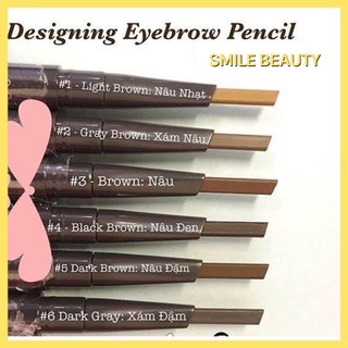 Chì Kẻ Mày 2 Đầu The Face Shop Designing Eyebrow Pencil