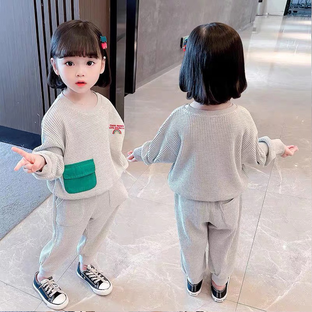 Bộ Dài Tay Thu Đông Cho Bé, Bộ Thu Đông Cho Bé Chất Thun Tổ Ong Cao Cấp - LILA KIDS