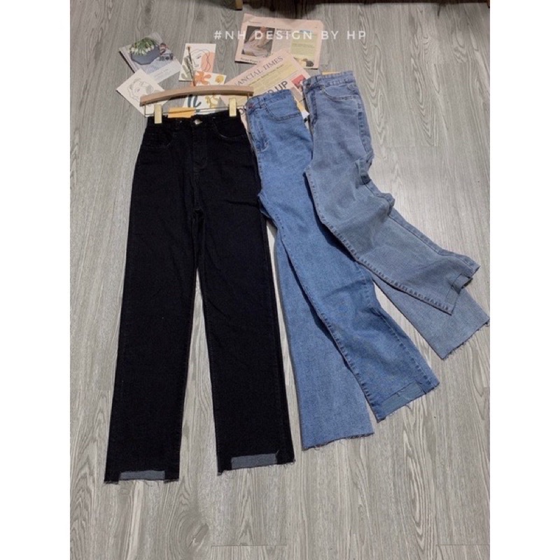 Quần Jeans ống đứng cắt gấu | BigBuy360 - bigbuy360.vn