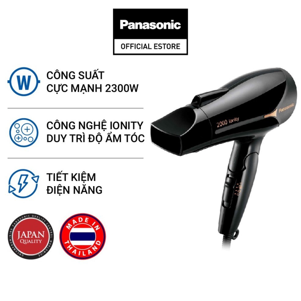 Máy Sấy Tóc Ionity Panasonic EH-NE65-K645 - Sấy Ion Bảo Vệ Tóc &amp; Tăng Độ Bóng Mượt