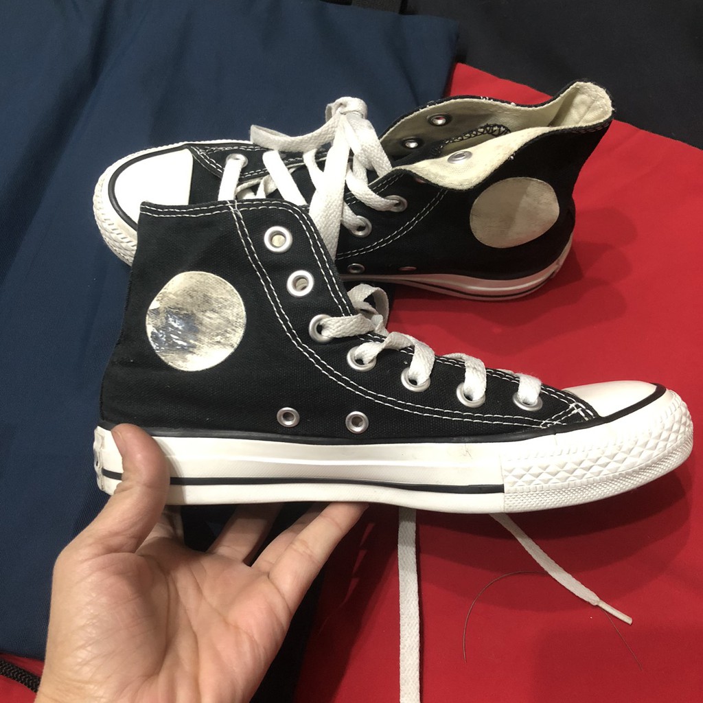 [size 35] 😘FREESHIP😘 Giày converse 2hand real (chính hãng đã qua sử dụng) logo bị mờ như hình