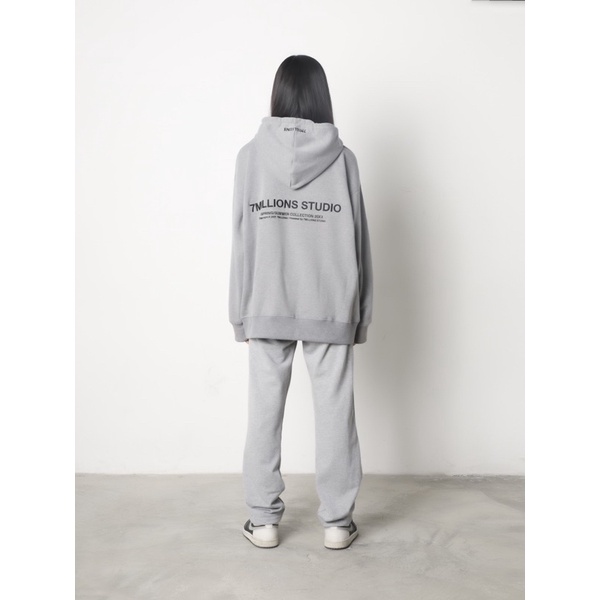 Áo Hoodie 7millions Essentials Plus - Màu Xám - Tặng Kèm Box - Unisex Nam Nữ - Form oversize