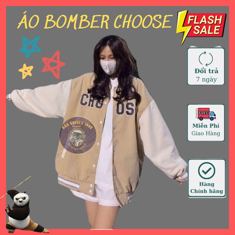 Áo Khoác Bomber Choose - Áo Khoác Bomner Mùa Đông