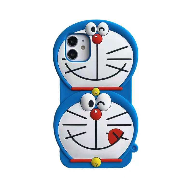 Ốp Điện Thoại Silicon In Hình Doraemon Hoạt Hình Cho iphone 13 12 11 pro Max i6 6s 7 8 Plus X XR XS Max