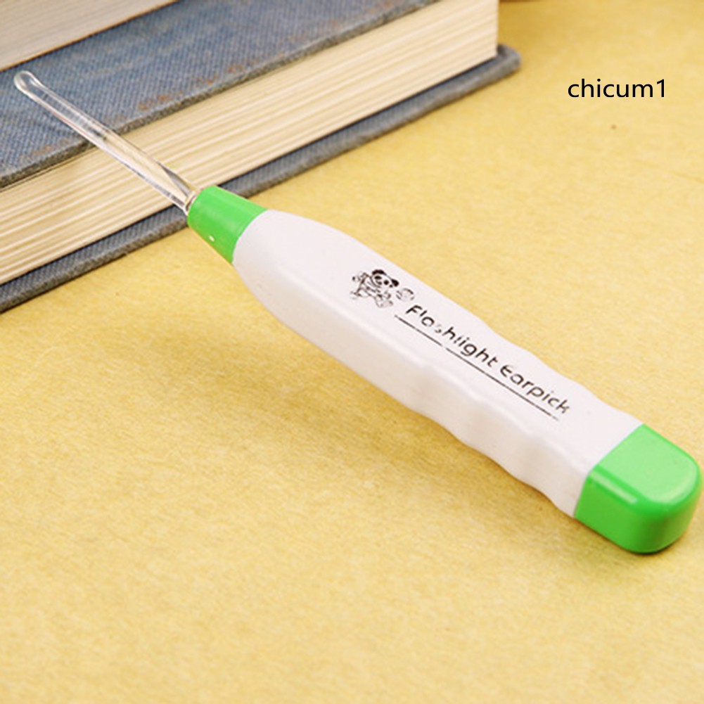 [Hàng mới về] Bộ Dụng Cụ Lấy Ráy Tai Có Đèn Led Có 3 Đầu Thay Thế