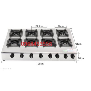 Bếp gas chuyên mỳ cay, cơm niêu 8 họng - Bếp ga 8 cửa