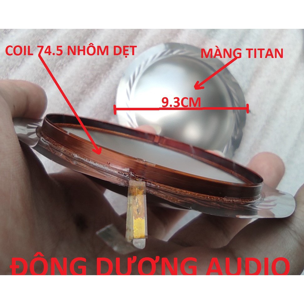 LÁ COIL TREBLE 750 74.5MM NHÔM DẸT MÀNG TITAN - GIÁ 1 CÁI - CÔN TREBLE 750