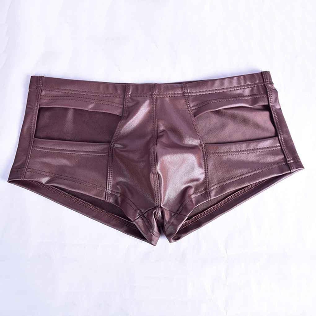 Quần lót boxer nam giả da có thể dùng để đi bơi