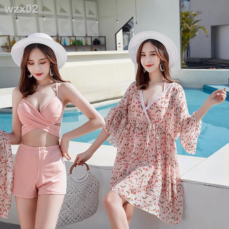 Áo tắm nữ cỡ lớn dành cho người béo mm che vòng bụng mỏng kiểu váy bảo thủ rộng rãi cộng với bộ đồ ba mảnh | BigBuy360 - bigbuy360.vn